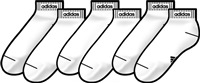 ponožky adidas t linear ankle uni-35-38